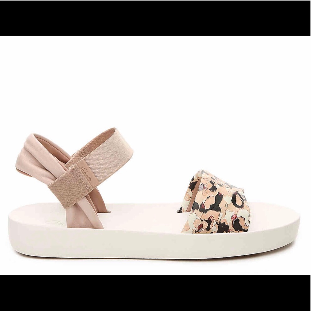 Clarks Seanna Sun Sport Sandal White Blush Floral
